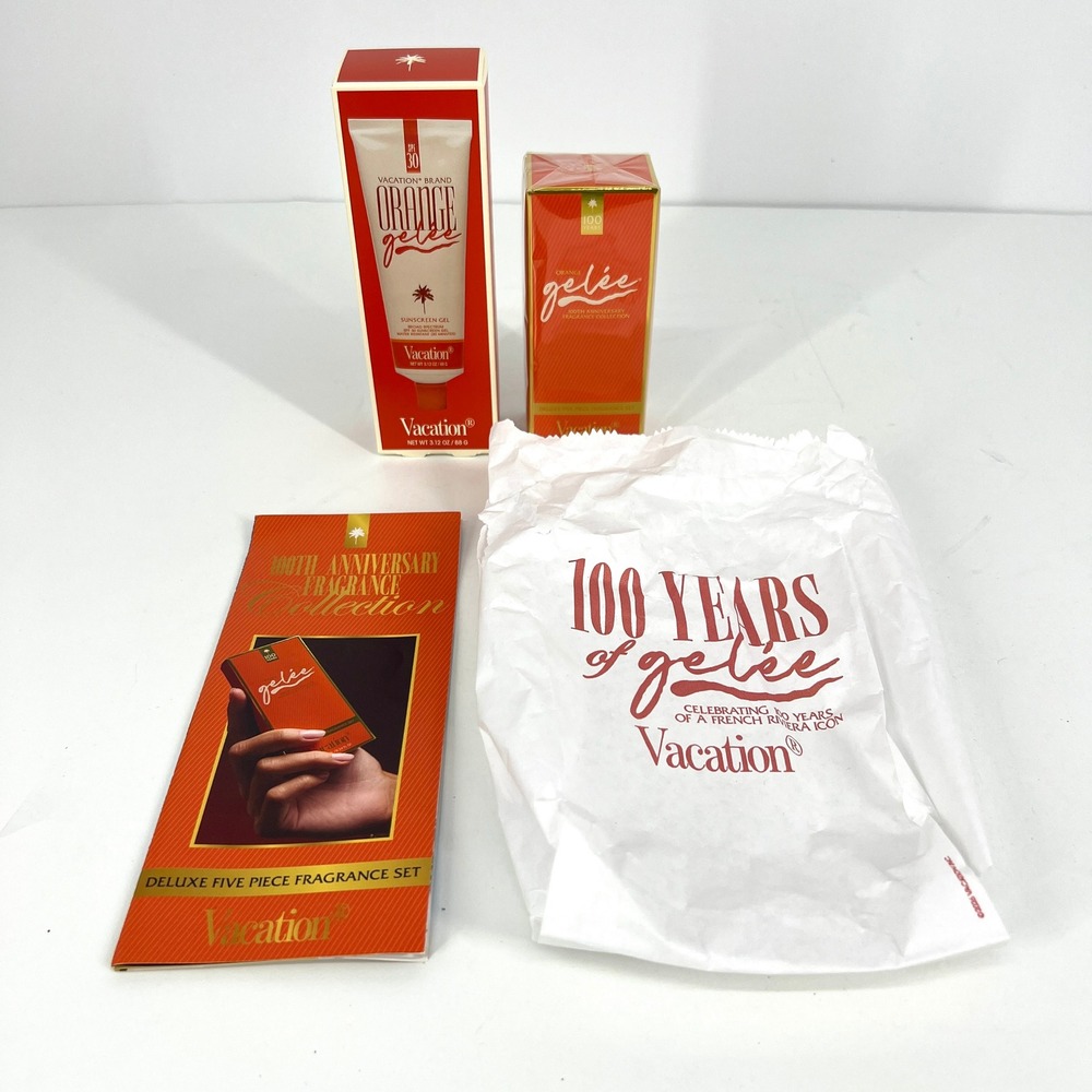 Vacation Orange Gelee SPF‎ 30 Sunscreen & 100th Anniversary Fragrance Set PR Box